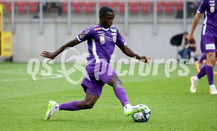 Fussball Bundesliga. SK Austria Klagenfurt gegen FC Red Bull Salzburg.   Solomon Bonnah (Klagenfurt).  Klagenfurt, am 8.10.2023.
Foto: Kuess
---
pressefotos, pressefotografie, kuess, qs, qspictures, sport, bild, bilder, bilddatenbank