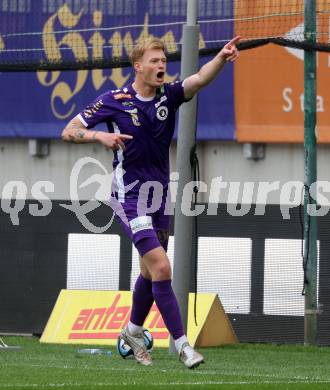 Fussball Bundesliga. SK Austria Klagenfurt gegen FC Red Bull Salzburg.   Jonas Arweiler (Klagenfurt).  Klagenfurt, am 8.10.2023.
Foto: Kuess
---
pressefotos, pressefotografie, kuess, qs, qspictures, sport, bild, bilder, bilddatenbank