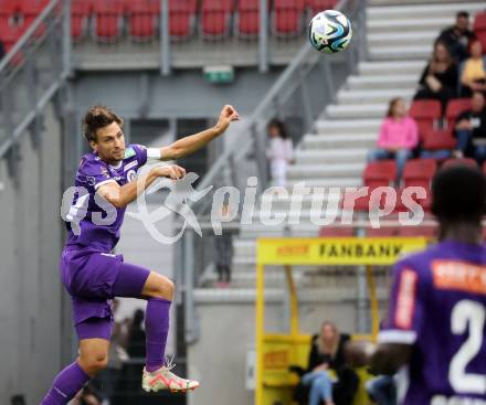 Fussball Bundesliga. SK Austria Klagenfurt gegen FC Red Bull Salzburg.  Thorsten Mahrer  (Klagenfurt).  Klagenfurt, am 8.10.2023.
Foto: Kuess
---
pressefotos, pressefotografie, kuess, qs, qspictures, sport, bild, bilder, bilddatenbank