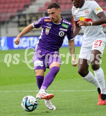 Fussball Bundesliga. SK Austria Klagenfurt gegen FC Red Bull Salzburg.  Sinan Karweina  (Klagenfurt).  Klagenfurt, am 8.10.2023.
Foto: Kuess
---
pressefotos, pressefotografie, kuess, qs, qspictures, sport, bild, bilder, bilddatenbank