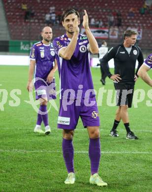 Fussball Bundesliga. SK Austria Klagenfurt gegen FC Red Bull Salzburg.  Thorsten Mahrer  (Klagenfurt).  Klagenfurt, am 8.10.2023.
Foto: Kuess
---
pressefotos, pressefotografie, kuess, qs, qspictures, sport, bild, bilder, bilddatenbank