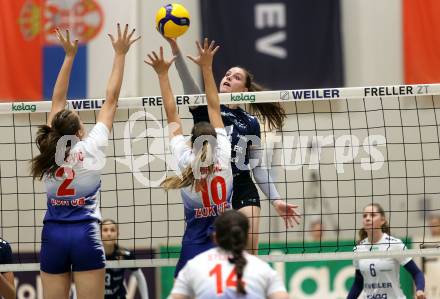 Volleyball. CEV Volleyball Challenge Cup 2024  Women. ATSC Wildcats gegen ZOK UB (SRB).  KRASOVEC Zala   (Wildcats). Klagenfurt, am 11.10.2023.
Foto: Kuess
www.qspictures.net
---
pressefotos, pressefotografie, kuess, qs, qspictures, sport, bild, bilder, bilddatenbank