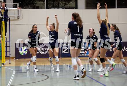 Volleyball. CEV Volleyball Challenge Cup 2024  Women. ATSC Wildcats gegen ZOK UB (SRB).     Jubel (Wildcats). Klagenfurt, am 11.10.2023.
Foto: Kuess
www.qspictures.net
---
pressefotos, pressefotografie, kuess, qs, qspictures, sport, bild, bilder, bilddatenbank