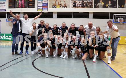 Volleyball. CEV Volleyball Challenge Cup 2024  Women. ATSC Wildcats gegen ZOK UB (SRB).     Jubel (Wildcats). Klagenfurt, am 11.10.2023.
Foto: Kuess
www.qspictures.net
---
pressefotos, pressefotografie, kuess, qs, qspictures, sport, bild, bilder, bilddatenbank