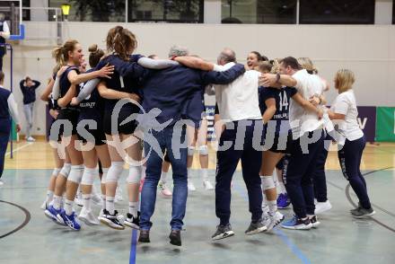 Volleyball. CEV Volleyball Challenge Cup 2024  Women. ATSC Wildcats gegen ZOK UB (SRB).     Jubel (Wildcats). Klagenfurt, am 11.10.2023.
Foto: Kuess
www.qspictures.net
---
pressefotos, pressefotografie, kuess, qs, qspictures, sport, bild, bilder, bilddatenbank