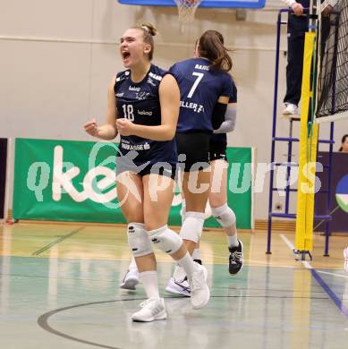 Volleyball. CEV Volleyball Challenge Cup 2024  Women. ATSC Wildcats gegen ZOK UB (SRB).     Jubel HOLZINGER Nicole (Wildcats). Klagenfurt, am 11.10.2023.
Foto: Kuess
www.qspictures.net
---
pressefotos, pressefotografie, kuess, qs, qspictures, sport, bild, bilder, bilddatenbank