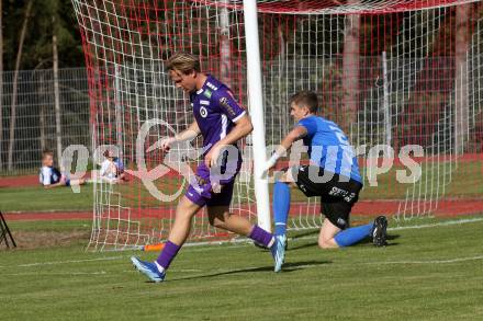 Fussball. Testspiel. SK Austria Klagenfurt gegen DSV Leoben. Aaron Sky Schwarz  (Austria Klagenfurt). Judenburg, 13.10.2023.
Foto: Kuess
---
pressefotos, pressefotografie, kuess, qs, qspictures, sport, bild, bilder, bilddatenbank