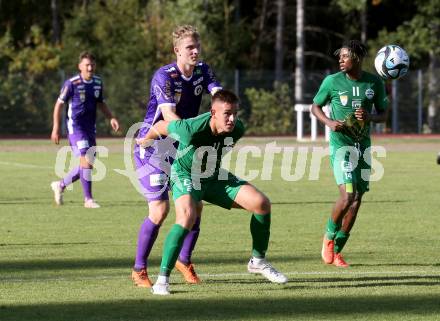 Fussball. Testspiel. SK Austria Klagenfurt gegen DSV Leoben.  Nicolas Binder  (Austria Klagenfurt). Judenburg, 13.10.2023.
Foto: Kuess
---
pressefotos, pressefotografie, kuess, qs, qspictures, sport, bild, bilder, bilddatenbank