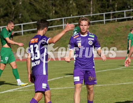 Fussball. Testspiel. SK Austria Klagenfurt gegen DSV Leoben.  Aaron Sky Schwarz (Austria Klagenfurt). Judenburg, 13.10.2023.
Foto: Kuess
---
pressefotos, pressefotografie, kuess, qs, qspictures, sport, bild, bilder, bilddatenbank