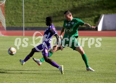 Fussball. Testspiel. SK Austria Klagenfurt gegen DSV Leoben. Solomon Bonnah   (Austria Klagenfurt). Judenburg, 13.10.2023.
Foto: Kuess
---
pressefotos, pressefotografie, kuess, qs, qspictures, sport, bild, bilder, bilddatenbank