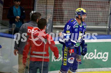 EBEL. Eishockey Bundesliga. EC VSV gegen BEMER Pioneers Vorarlberg.  Andrew Desjardins (VSV). Villach, am 14.10.2023
Foto: Kuess
www.qspictures.net
---
pressefotos, pressefotografie, kuess, qs, qspictures, sport, bild, bilder, bilddatenbank