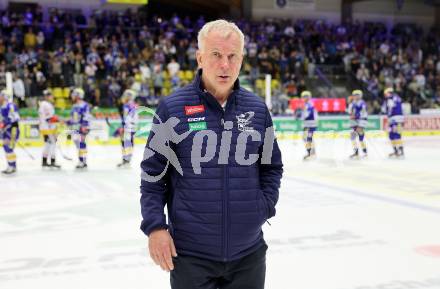 EBEL. Eishockey Bundesliga. EC VSV gegen BEMER Pioneers Vorarlberg.  Trainer Rob Daum (VSV). Villach, am 14.10.2023
Foto: Kuess
www.qspictures.net
---
pressefotos, pressefotografie, kuess, qs, qspictures, sport, bild, bilder, bilddatenbank