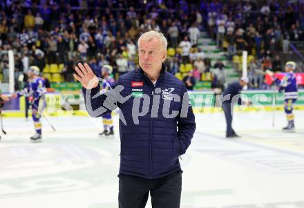 EBEL. Eishockey Bundesliga. EC VSV gegen BEMER Pioneers Vorarlberg. Trainer Rob Daum  (VSV). Villach, am 14.10.2023
Foto: Kuess
www.qspictures.net
---
pressefotos, pressefotografie, kuess, qs, qspictures, sport, bild, bilder, bilddatenbank