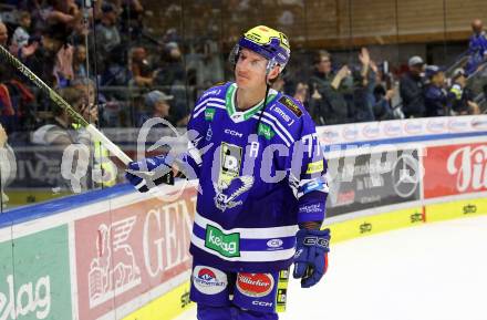 EBEL. Eishockey Bundesliga. EC VSV gegen BEMER Pioneers Vorarlberg. Philipp Lindner  (VSV). Villach, am 14.10.2023
Foto: Kuess
www.qspictures.net
---
pressefotos, pressefotografie, kuess, qs, qspictures, sport, bild, bilder, bilddatenbank