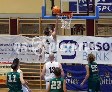 Basketball 2. Liga 2023/2024. Grunddurchgang 2. Runde.  KOS Celovec gegen Dornbirn Lions.  Samuel Seher (KOS),. Klagenfurt, am 14.10.2023.
Foto: Kuess
www.qspictures.net
---
pressefotos, pressefotografie, kuess, qs, qspictures, sport, bild, bilder, bilddatenbank