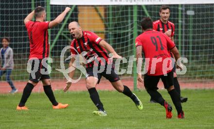 Fussball. 1. Klasse B. Arnoldstein gegen Noetsch. Torjubel Mario Skina  (Noetsch).  Arnoldstein, am 14.10.2023.
Foto: Kuess
---
pressefotos, pressefotografie, kuess, qs, qspictures, sport, bild, bilder, bilddatenbank