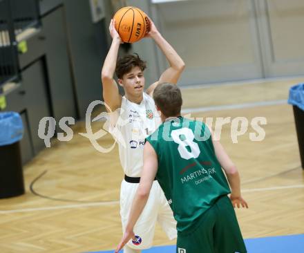 Basketball 2. Liga 2023/2024. Grunddurchgang 2. Runde.  KOS Celovec gegen Dornbirn Lions.  Simon Siencnik (KOS). Klagenfurt, am 14.10.2023.
Foto: Kuess
www.qspictures.net
---
pressefotos, pressefotografie, kuess, qs, qspictures, sport, bild, bilder, bilddatenbank