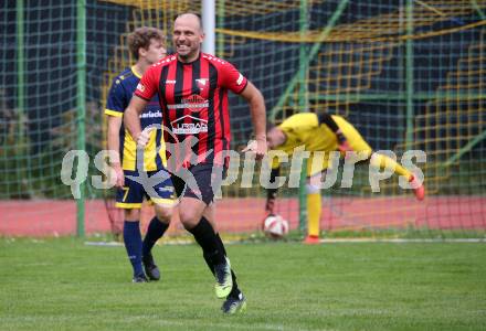 Fussball. 1. Klasse B. Arnoldstein gegen Noetsch. Torjubel Mario Skina  (Noetsch).  Arnoldstein, am 14.10.2023.
Foto: Kuess
---
pressefotos, pressefotografie, kuess, qs, qspictures, sport, bild, bilder, bilddatenbank