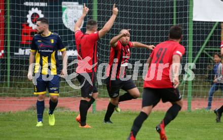 Fussball. 1. Klasse B. Arnoldstein gegen Noetsch.  Torjubel Mario Skina (Noetsch).  Arnoldstein, am 14.10.2023.
Foto: Kuess
---
pressefotos, pressefotografie, kuess, qs, qspictures, sport, bild, bilder, bilddatenbank