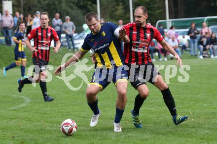 Fussball. 1. Klasse B. Arnoldstein gegen Noetsch.  Roman Binter  (Arnoldstein),  Michael Schwenner  (Noetsch).  Arnoldstein, am 14.10.2023.
Foto: Kuess
---
pressefotos, pressefotografie, kuess, qs, qspictures, sport, bild, bilder, bilddatenbank