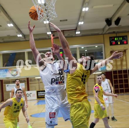 Basketball 2. Liga 2023/2024. Grunddurchgang 3. Runde.  Woerthersee Piraten gegen Kufstein Towers.  Andreas Nuck, (Piraten),  Fabio Thaler  (Kufstein). Klagenfurt, am 21.10.2023.
Foto: Kuess
www.qspictures.net
---
pressefotos, pressefotografie, kuess, qs, qspictures, sport, bild, bilder, bilddatenbank