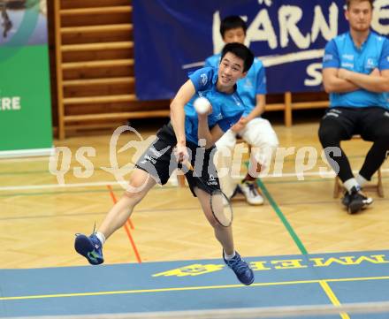 Badminton. ASKOE Kelag Kaernten.  Shangzu Zhan  . Klagenfurt, 15.10.2023
Foto: Kuess
www.qspictures.net
---
pressefotos, pressefotografie, kuess, qs, qspictures, sport, bild, bilder, bilddatenbank