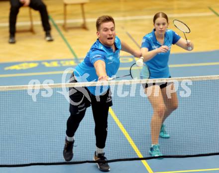 Badminton. ASKOE Kelag Kaernten.  Martin Cerkovnik, Lea Kreulitsch . Klagenfurt, 15.10.2023
Foto: Kuess
www.qspictures.net
---
pressefotos, pressefotografie, kuess, qs, qspictures, sport, bild, bilder, bilddatenbank