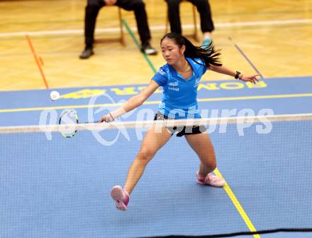 Badminton. ASKOE Kelag Kaernten.  Miranda Zhang . Klagenfurt, 15.10.2023
Foto: Kuess
www.qspictures.net
---
pressefotos, pressefotografie, kuess, qs, qspictures, sport, bild, bilder, bilddatenbank