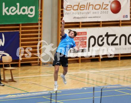 Badminton. ASKOE Kelag Kaernten. Felix Steinwender  . Klagenfurt, 15.10.2023
Foto: Kuess
www.qspictures.net
---
pressefotos, pressefotografie, kuess, qs, qspictures, sport, bild, bilder, bilddatenbank