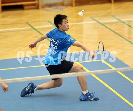 Badminton. ASKOE Kelag Kaernten.  Shangzu Zhan . Klagenfurt, 15.10.2023
Foto: Kuess
www.qspictures.net
---
pressefotos, pressefotografie, kuess, qs, qspictures, sport, bild, bilder, bilddatenbank