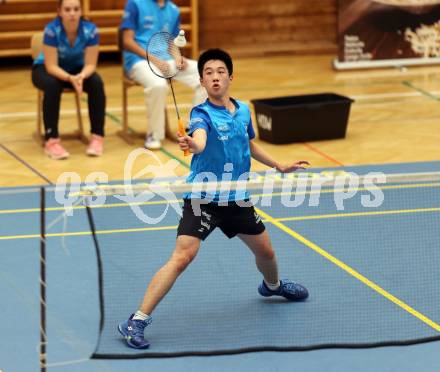 Badminton. ASKOE Kelag Kaernten. Shangzu Zhan  . Klagenfurt, 15.10.2023
Foto: Kuess
www.qspictures.net
---
pressefotos, pressefotografie, kuess, qs, qspictures, sport, bild, bilder, bilddatenbank