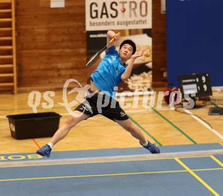 Badminton. ASKOE Kelag Kaernten.  Shangzu Zhan . Klagenfurt, 15.10.2023
Foto: Kuess
www.qspictures.net
---
pressefotos, pressefotografie, kuess, qs, qspictures, sport, bild, bilder, bilddatenbank