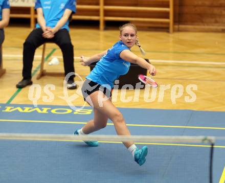 Badminton. ASKOE Kelag Kaernten.  Laura Hasenbichler  . Klagenfurt, 15.10.2023
Foto: Kuess
www.qspictures.net
---
pressefotos, pressefotografie, kuess, qs, qspictures, sport, bild, bilder, bilddatenbank