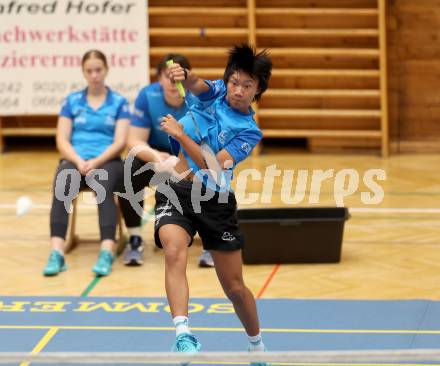 Badminton. ASKOE Kelag Kaernten. Simon Wang  . Klagenfurt, 15.10.2023
Foto: Kuess
www.qspictures.net
---
pressefotos, pressefotografie, kuess, qs, qspictures, sport, bild, bilder, bilddatenbank