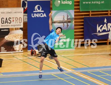 Badminton. ASKOE Kelag Kaernten. Shangzu Zhan  . Klagenfurt, 15.10.2023
Foto: Kuess
www.qspictures.net
---
pressefotos, pressefotografie, kuess, qs, qspictures, sport, bild, bilder, bilddatenbank