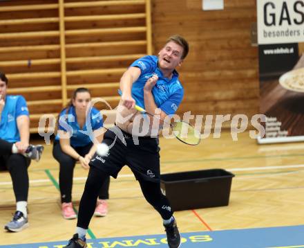 Badminton. ASKOE Kelag Kaernten.  Martin Cerkovnik . Klagenfurt, 15.10.2023
Foto: Kuess
www.qspictures.net
---
pressefotos, pressefotografie, kuess, qs, qspictures, sport, bild, bilder, bilddatenbank