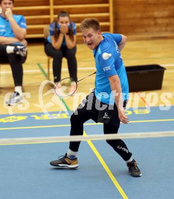 Badminton. ASKOE Kelag Kaernten.  Martin Cerkovnik . Klagenfurt, 15.10.2023
Foto: Kuess
www.qspictures.net
---
pressefotos, pressefotografie, kuess, qs, qspictures, sport, bild, bilder, bilddatenbank