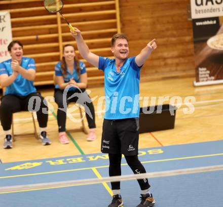 Badminton. ASKOE Kelag Kaernten.  Martin Cerkovnik . Klagenfurt, 15.10.2023
Foto: Kuess
www.qspictures.net
---
pressefotos, pressefotografie, kuess, qs, qspictures, sport, bild, bilder, bilddatenbank