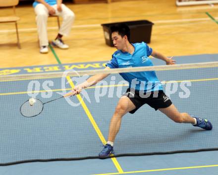 Badminton. ASKOE Kelag Kaernten.  Shangzu Zhan . Klagenfurt, 15.10.2023
Foto: Kuess
www.qspictures.net
---
pressefotos, pressefotografie, kuess, qs, qspictures, sport, bild, bilder, bilddatenbank