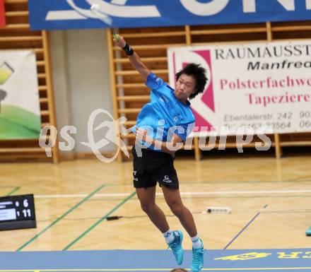 Badminton. ASKOE Kelag Kaernten. Simon Wang  . Klagenfurt, 15.10.2023
Foto: Kuess
www.qspictures.net
---
pressefotos, pressefotografie, kuess, qs, qspictures, sport, bild, bilder, bilddatenbank