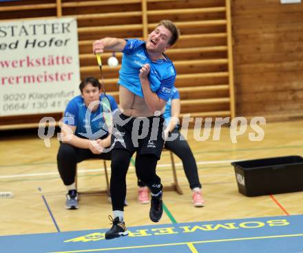 Badminton. ASKOE Kelag Kaernten.  Martin Cerkovnik . Klagenfurt, 15.10.2023
Foto: Kuess
www.qspictures.net
---
pressefotos, pressefotografie, kuess, qs, qspictures, sport, bild, bilder, bilddatenbank