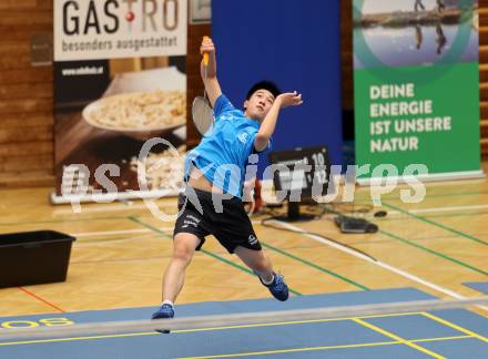 Badminton. ASKOE Kelag Kaernten.  Shangzu Zhan . Klagenfurt, 15.10.2023
Foto: Kuess
www.qspictures.net
---
pressefotos, pressefotografie, kuess, qs, qspictures, sport, bild, bilder, bilddatenbank