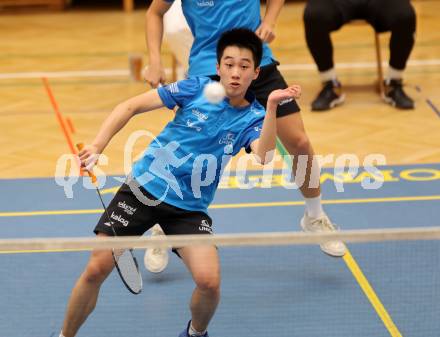 Badminton. ASKOE Kelag Kaernten.  Shangzu Zhan. Klagenfurt, 15.10.2023
Foto: Kuess
www.qspictures.net
---
pressefotos, pressefotografie, kuess, qs, qspictures, sport, bild, bilder, bilddatenbank