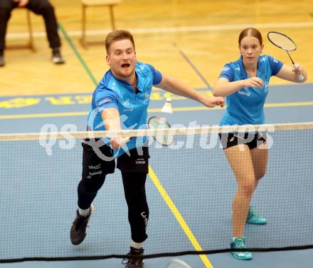 Badminton. ASKOE Kelag Kaernten.  Martin Cerkovnik, Lea Kreulitsch . Klagenfurt, 15.10.2023
Foto: Kuess
www.qspictures.net
---
pressefotos, pressefotografie, kuess, qs, qspictures, sport, bild, bilder, bilddatenbank