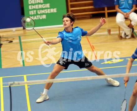 Badminton. ASKOE Kelag Kaernten.  Felix Steinwender . Klagenfurt, 15.10.2023
Foto: Kuess
www.qspictures.net
---
pressefotos, pressefotografie, kuess, qs, qspictures, sport, bild, bilder, bilddatenbank