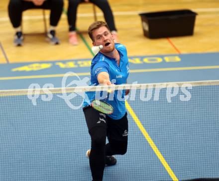 Badminton. ASKOE Kelag Kaernten.  Martin Cerkovnik . Klagenfurt, 15.10.2023
Foto: Kuess
www.qspictures.net
---
pressefotos, pressefotografie, kuess, qs, qspictures, sport, bild, bilder, bilddatenbank