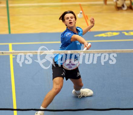 Badminton. ASKOE Kelag Kaernten. Felix Steinwender  . Klagenfurt, 15.10.2023
Foto: Kuess
www.qspictures.net
---
pressefotos, pressefotografie, kuess, qs, qspictures, sport, bild, bilder, bilddatenbank