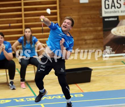 Badminton. ASKOE Kelag Kaernten.  Martin Cerkovnik . Klagenfurt, 15.10.2023
Foto: Kuess
www.qspictures.net
---
pressefotos, pressefotografie, kuess, qs, qspictures, sport, bild, bilder, bilddatenbank