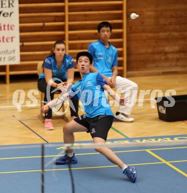 Badminton. ASKOE Kelag Kaernten. Shangzu Zhan  . Klagenfurt, 15.10.2023
Foto: Kuess
www.qspictures.net
---
pressefotos, pressefotografie, kuess, qs, qspictures, sport, bild, bilder, bilddatenbank