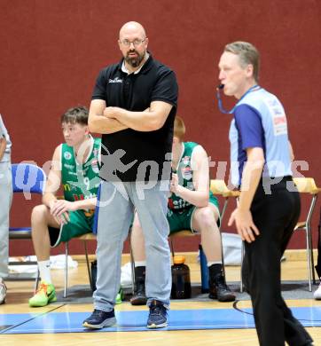 Basketball 2. Liga 2023/2024. Grunddurchgang 4. Runde.  KOS Celovec gegen Future Team Steiermark. Trainer Dimitris Sarikas  (Steiermark). Klagenfurt, am 26.10.2023.
Foto: Kuess
www.qspictures.net
---
pressefotos, pressefotografie, kuess, qs, qspictures, sport, bild, bilder, bilddatenbank